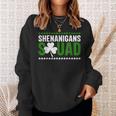 Shenanigans Squad Matching St Patricks Day Irish Leaf Sweatshirt Gifts for Her
