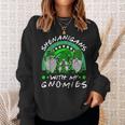 Shenanigans With My Gnomies St Patricks Day Gnome Shamrock Sweatshirt Gifts for Her