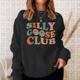 Silly Goose Club Silly Goose Meme Smile Face Trendy Costume Sweatshirt Gifts for Her