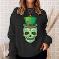 Skull St Patricks Day Irish Funny Saint Patricks Day Of Dead Sweatshirt Gifts for Her