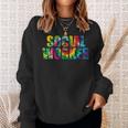 Social Worker Tie Dye Women 2023 School Social Worker Sweatshirt Gifts for Her
