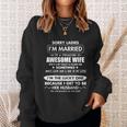 Sorry Ladies Im Married To A Freaking Awesome Wife Tshirt Tshirt Sweatshirt Gifts for Her
