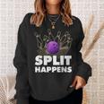 Split Happens I Bowling Kegeln Pin Kugel Kegelverein Sweatshirt Geschenke für Sie