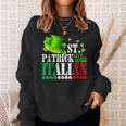 St Patrick Was Italian St Patricks Day Hat Clover Vintage Sweatshirt Gifts for Her