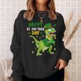 St Patricks Day Leprechaun Dinosaur Dino Happy St Pat Trex Sweatshirt Gifts for Her