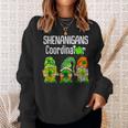 St Patricks Day Shenanigans Coordinator Gnomes Green Gnomies Sweatshirt Gifts for Her