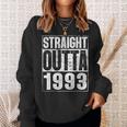 Straight Outta 1993 30Th Bithday Gift 30 Years Old Birthday Sweatshirt Gifts for Her