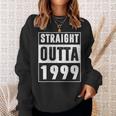 Straight Outta 1999 Vintage 22 Years Old 22Nd Birthday Gifts Sweatshirt Gifts for Her