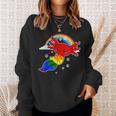 Subtle Gay Pride Flag Axolotl Lgbtq Sweatshirt Gifts for Her