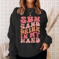 Sun Sand Drink In My Hand Ring On My Hand Bachelorette Party Sweatshirt Gifts for Her