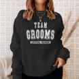 Team Grooms Lifetime Member Family Last Name Men Women Sweatshirt Graphic Print Unisex Gifts for Her