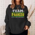 Team Parker Lifetime Member Surname Last Name Tree Reunion Men Women Sweatshirt Graphic Print Unisex Gifts for Her