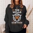 Team Wells Lifetime Member Gift For Surname Last Name Men Women Sweatshirt Graphic Print Unisex Gifts for Her