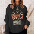 Thank You For Your Service On Veterans Day And Memorial Day Sweatshirt Gifts for Her