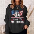 Thank You Veterans American V2 Men Women Sweatshirt Graphic Print Unisex Gifts for Her