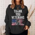 Thank You Veterans Proud Veteran Day Dad Grandpa Sweatshirt Gifts for Her