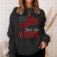Thank You Veterans V3 Sweatshirt Gifts for Her
