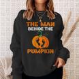 The Man Behind The Pumpkin Halloween Single Dad Sweatshirt Gifts for Her