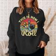 This Is How I Roll Bowling Lover Retro Vintage Funny Novelty Men Women Sweatshirt Graphic Print Unisex Gifts for Her