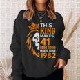 This King Makes 41 Look Good Legend Since 1982 Sweatshirt Gifts for Her