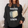 Toaster Legend Sweatshirt für Brot- und Toastliebhaber, Frühstücksidee Geschenke für Sie