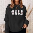 Un Deux Trois French Cat Cats Owner Lover Gift Sweatshirt Gifts for Her