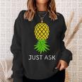 Upside Down Pineapple Sharing Swinger Sweatshirt Gifts for Her