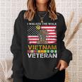 Us Veterans Day Us Army Vietnam Veteran Usa Flag Vietnam Vet Sweatshirt Gifts for Her