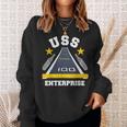 Uss Enterprise Aircraft Carrier Military Veteran Sweatshirt Gifts for Her