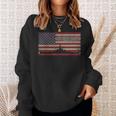 Uss South Dakota Bb-57 Ww2 Battleship Usa American Flag Sweatshirt Gifts for Her