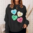 Valentines Day Hearts With Math Symbols Sweatshirt Gifts for Her