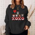 Valentines Day Horror Movies Unicorn Xoxo Valentine Day Sweatshirt Gifts for Her
