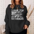 Veterans Day For Dad Grandpa Thank You Veterans Sweatshirt Gifts for Her