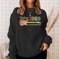 Vintage 1989 Birthday Gifts Guitar Lovers 34Th Birthday Sweatshirt Gifts for Her