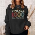 Vintage 2000 Wedding Anniversary Born In 2000 Birthday Party Sweatshirt Gifts for Her