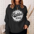 Vintage 2002 Limited Edition Adult 21 Year Old 21St Birthday Sweatshirt Gifts for Her