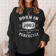 Vintage 2003 Made In 2003 20 Geburtstag Mann Frau 20 Jahre Sweatshirt Geschenke für Sie