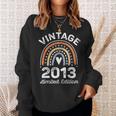 Vintage 2013 Limited Edition 10 Year Old Gifts 10Th Birthday Sweatshirt Gifts for Her