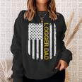 Vintage American Flag Proud Logger Dad Sweatshirt Gifts for Her