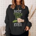 Vintage Best Turtle Dad Ever Fathers Day Animal Lovers Gift Gift For Mens Sweatshirt Gifts for Her