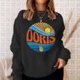 Vintage Doris Sonnenuntergang Groovy Batikmuster Sweatshirt Geschenke für Sie