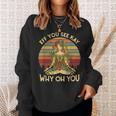 Vintage Eff You See Kay Why Oh You Funny Tattooed Girl Yoga Sweatshirt Gifts for Her