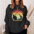 Vintage Fish Tremble When They Hear My Name Funny Fishing Men Women Sweatshirt Graphic Print Unisex Gifts for Her