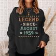 Vintage Legend Seit August 1959 Geburtstag Männer Frauen Sweatshirt Geschenke für Sie