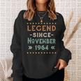 Vintage Legend Seit November 1964 Geburtstag Männer Frauen Sweatshirt Geschenke für Sie