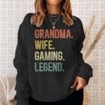 Vintage Oma Ehefrau Gaming Legende Retro Gamer Oma Sweatshirt Geschenke für Sie