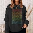 Vintage Ronnie Cool Name Birthday Gift Sweatshirt Gifts for Her