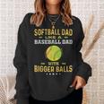 Vintage Softball Dad Softball Fan Sweatshirt Gifts for Her