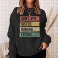 Vintage Tante Siter Gaming Legende Retro Video Gamer Tante Sweatshirt Geschenke für Sie