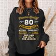 Vintage The Man Myth Legend 80 Yrs 80Th Birthday Sweatshirt Gifts for Her